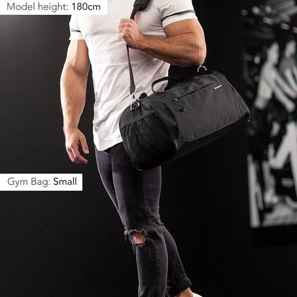 Gym Bag for Men & Women with Shoe & Wet Compartment - Duffle Bag for Travel, Spo - Picture 2 of 6